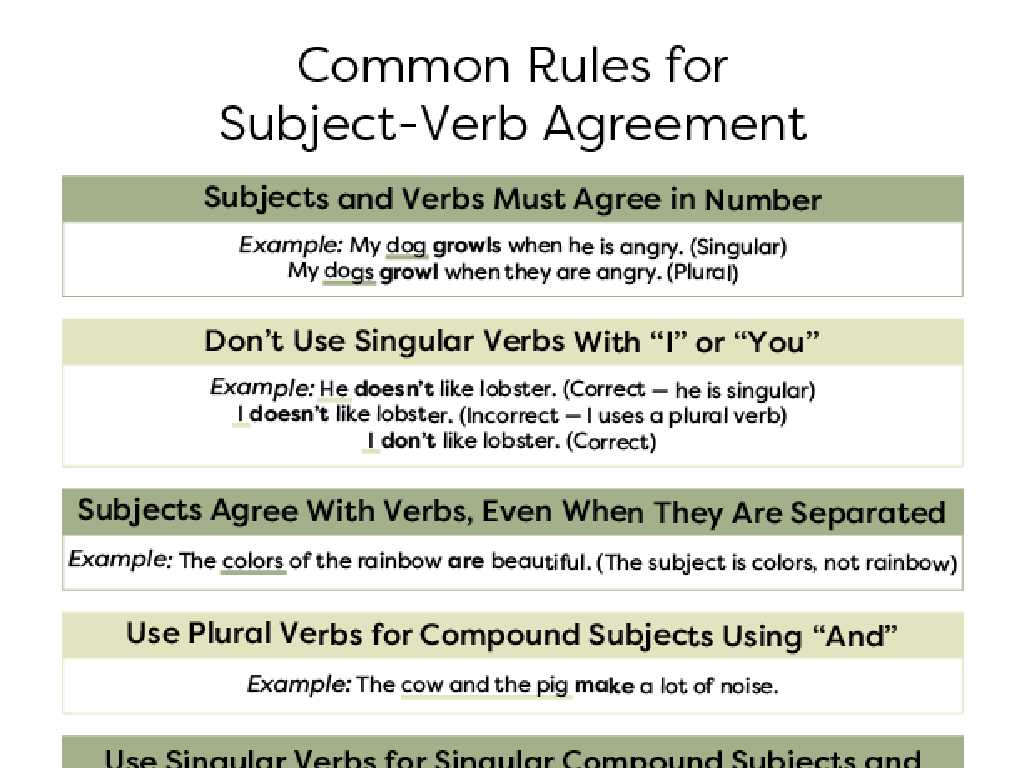 Subject-Verb-Agreement