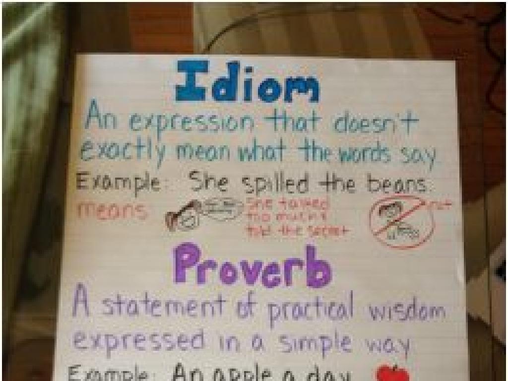 Idioms-And-Adages