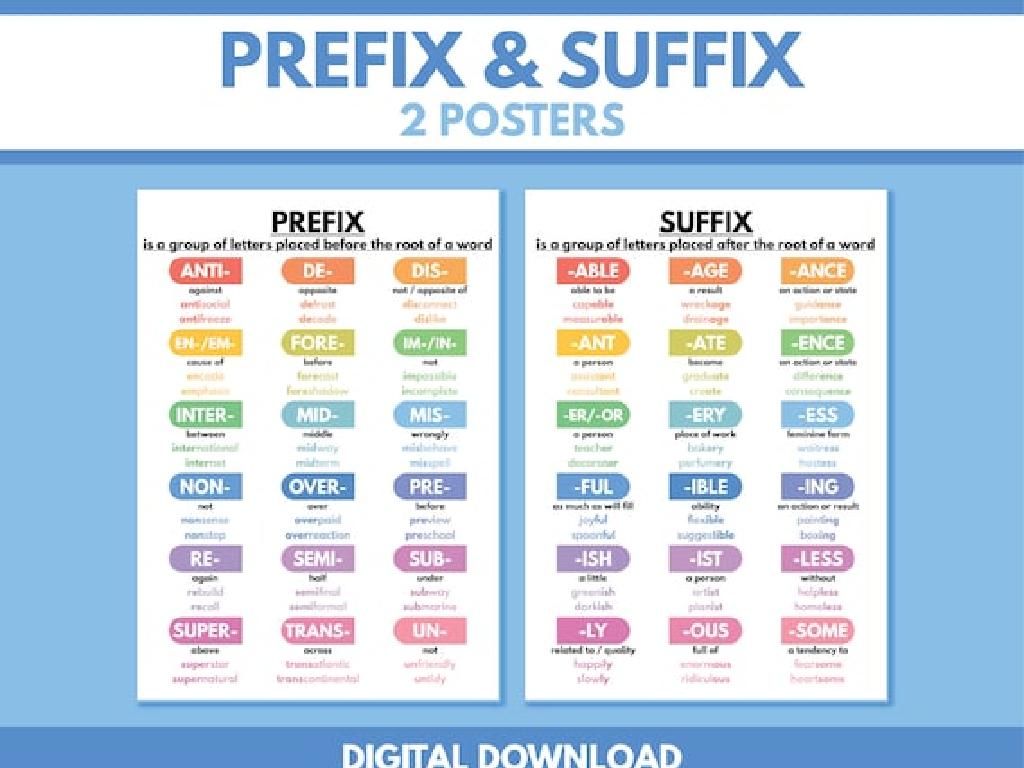 Prefixes-And-Suffixes