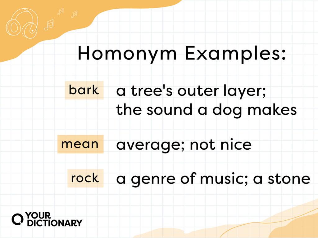 Homophones