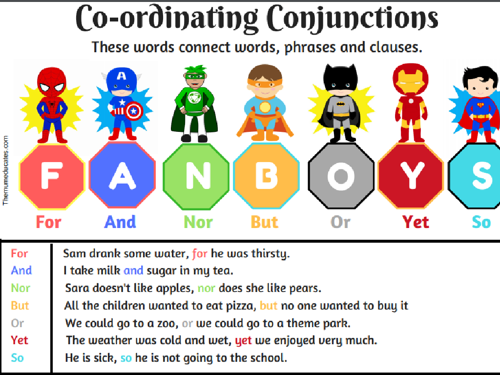 Conjunctions