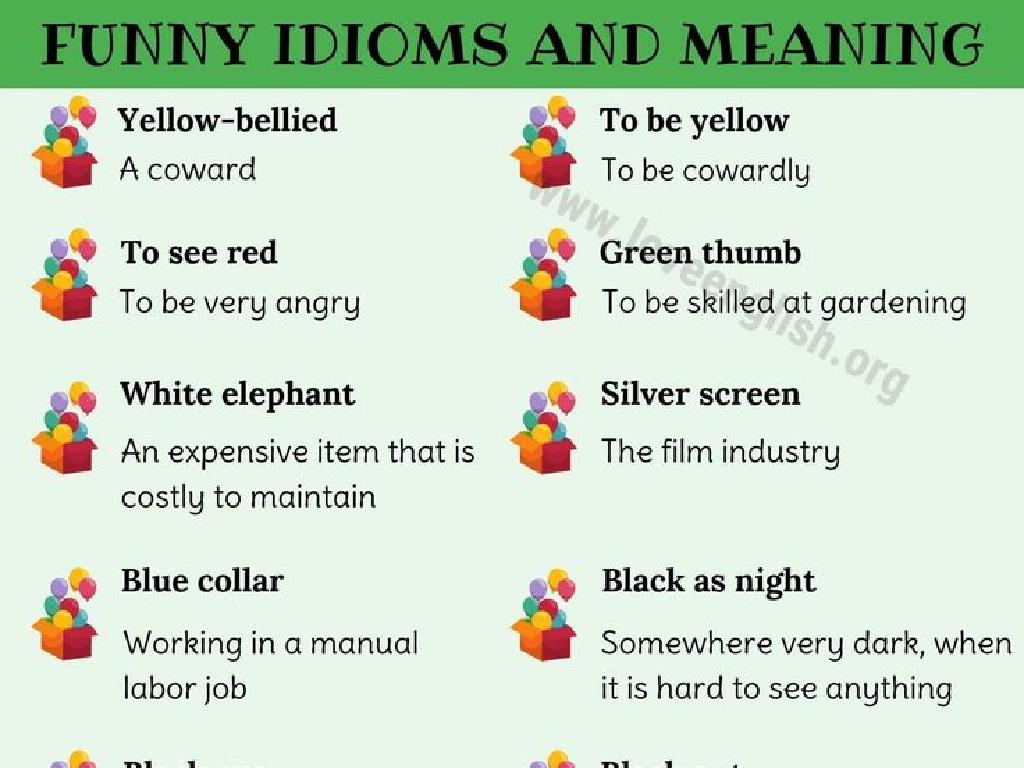 Idioms-And-Adages