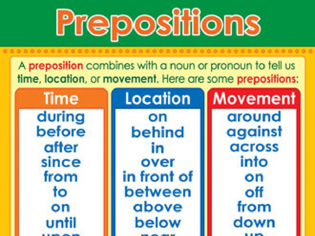Prepositions